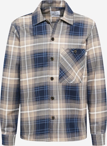 Woodbird Regular fit Button Up Shirt 'Buel' in Blue: front