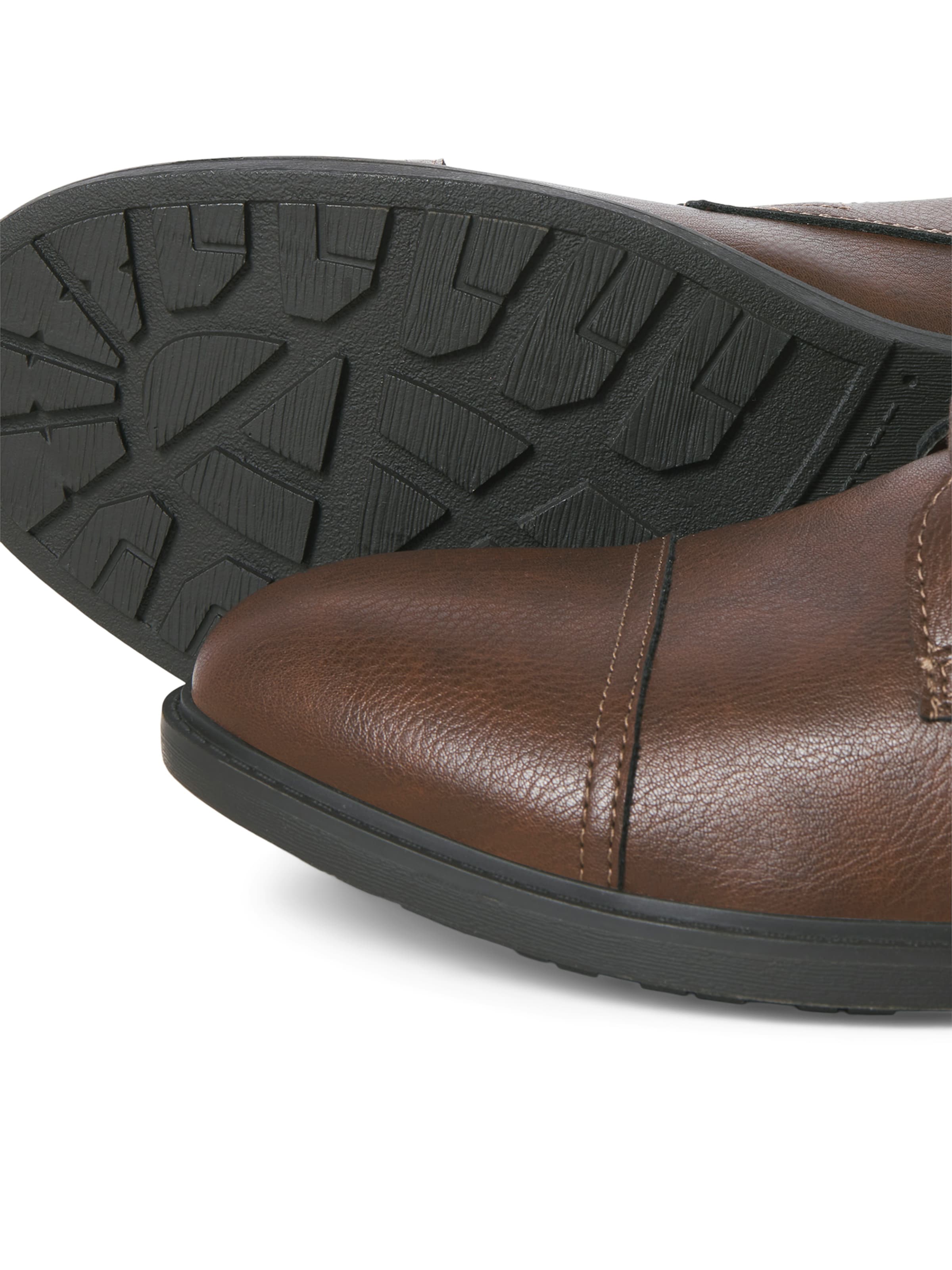 JACK & JONES Lace-Up Boots 'JFWDANBY' in Brown