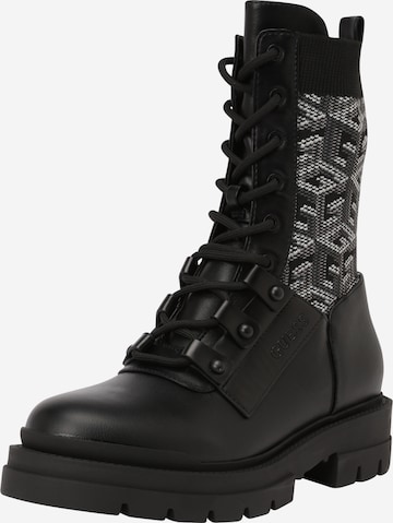 Bottines à lacets 'Odalis' GUESS en noir : devant