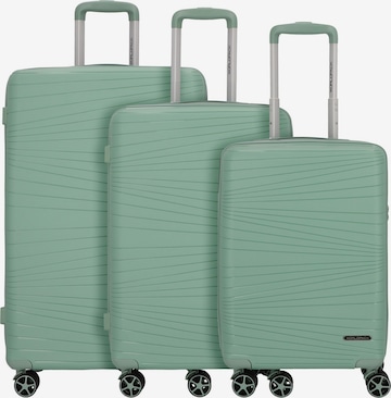 Worldpack Suitcase Set in Green: front