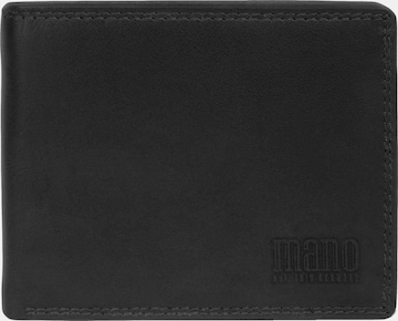 Porte-monnaies 'SUTURA' mano en noir : devant