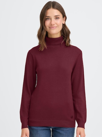 Pull-over ' OXAIDA ROLLNECK ' Oxmo en rouge
