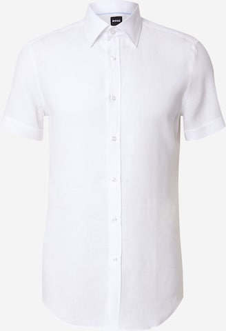 BOSS Риза 'Hank' в бяло: отпред