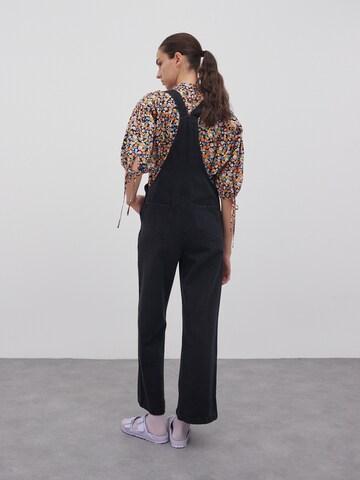 EDITED Wide leg Jean Overalls 'Ally' in Black