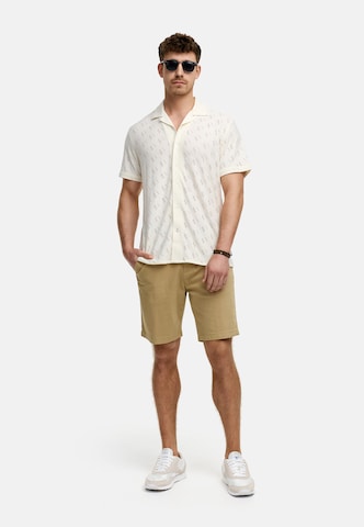 INDICODE JEANS Regular Trousers 'Seven' in Beige