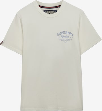 T-Shirt Superdry & Co en blanc : devant