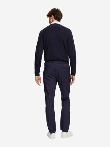 ESPRIT Slimfit Broek in Blauw