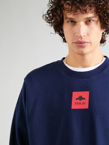 REPLAY Sweatshirt in Blauw