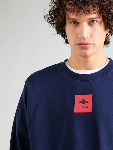 REPLAYSweater majica - plava boja