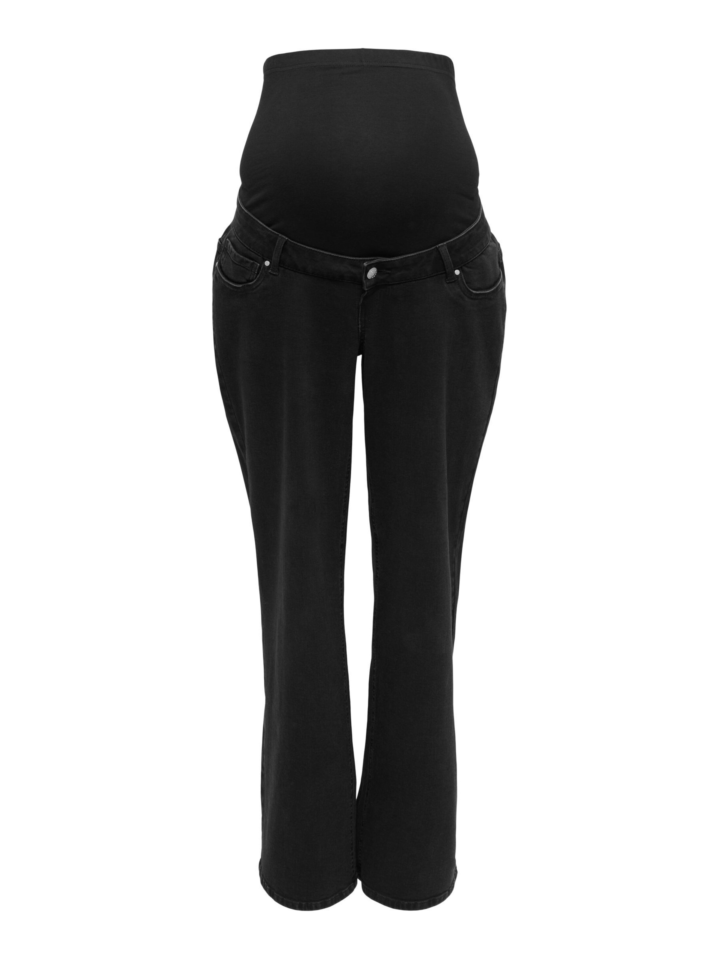 Only Maternity - Loosefit Vaquero 'OLMMadison' en negro: frente