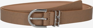 Ceinture Calvin Klein en beige : devant