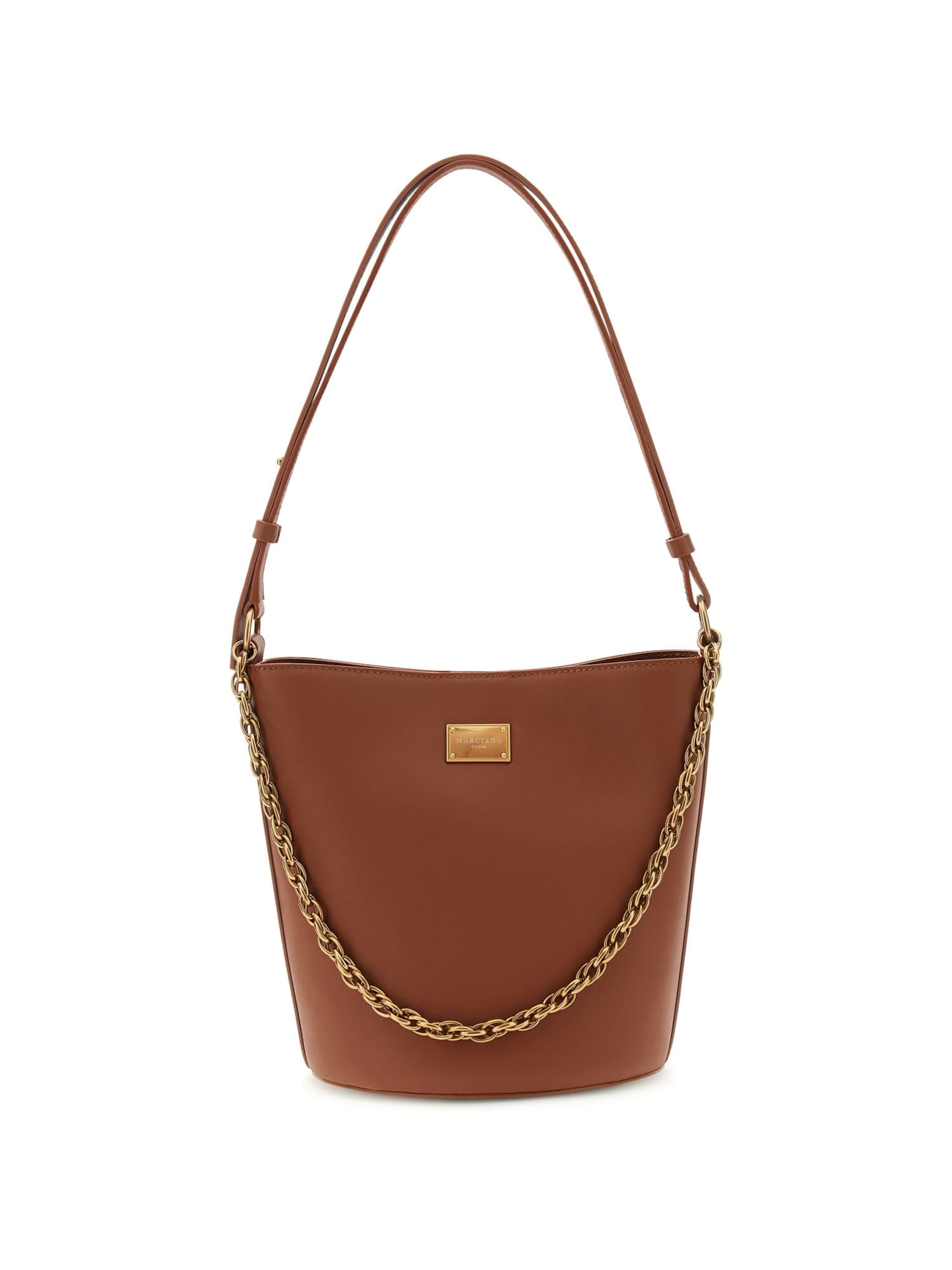 MARCIANO LOS ANGELES Shoulder Bag in Brown: front