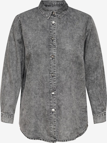ONLY Carmakoma Blouse 'Lea' in Grey: front