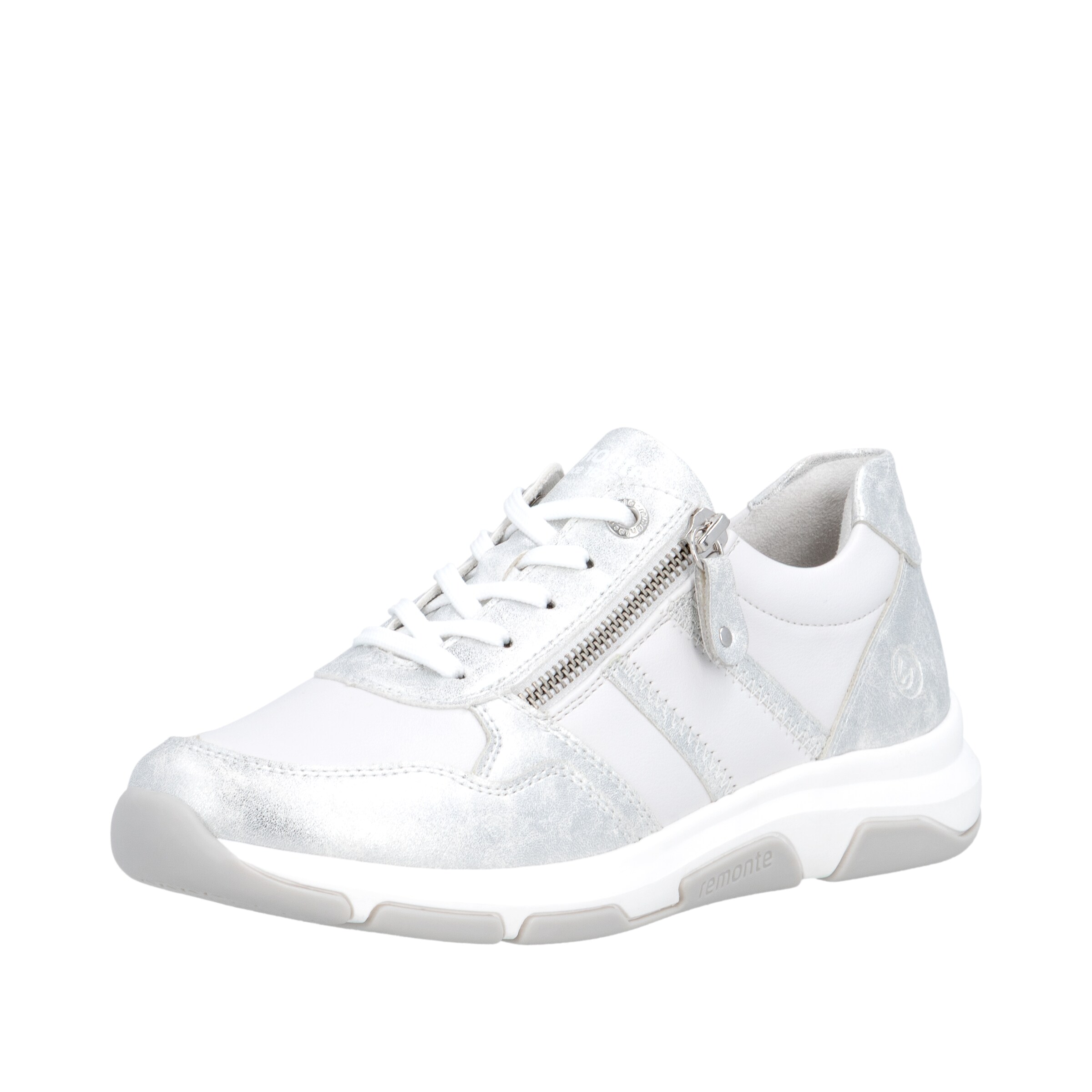 Baskets basses REMONTE en blanc : devant