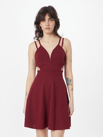 WAL G. - Vestido de cocktail 'MILLY' em vermelho: frente