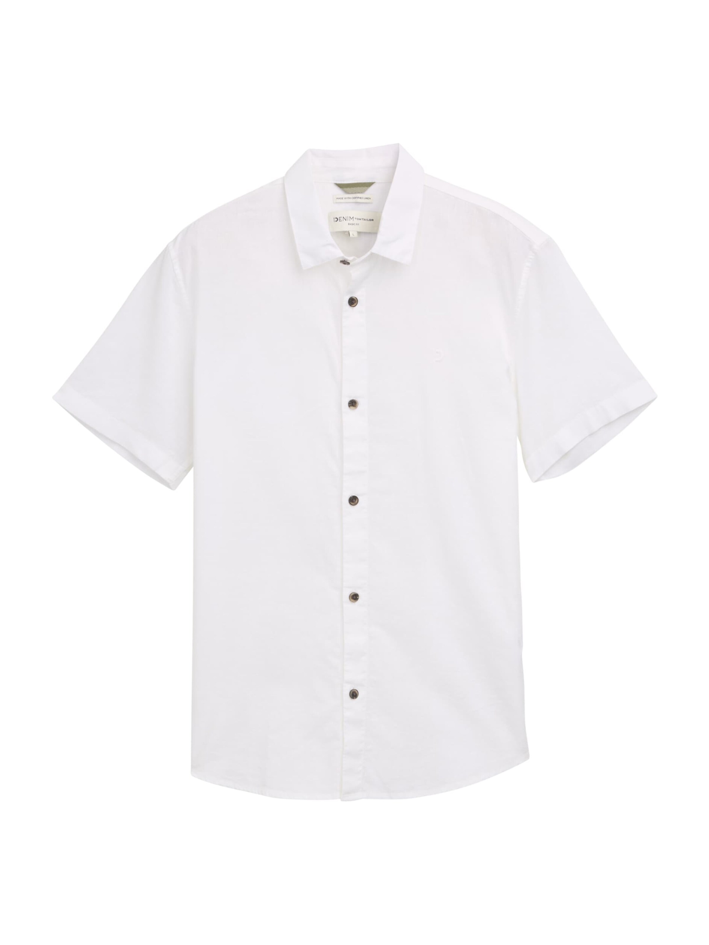 TOM TAILOR DENIMKošulja - bijela boja: prednji dio