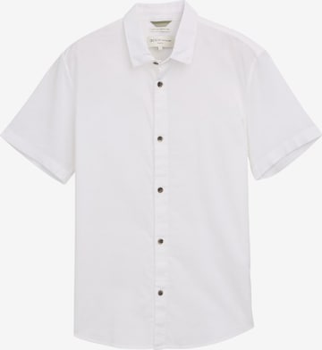 TOM TAILOR DENIM Regular fit Overhemd in Wit: voorkant