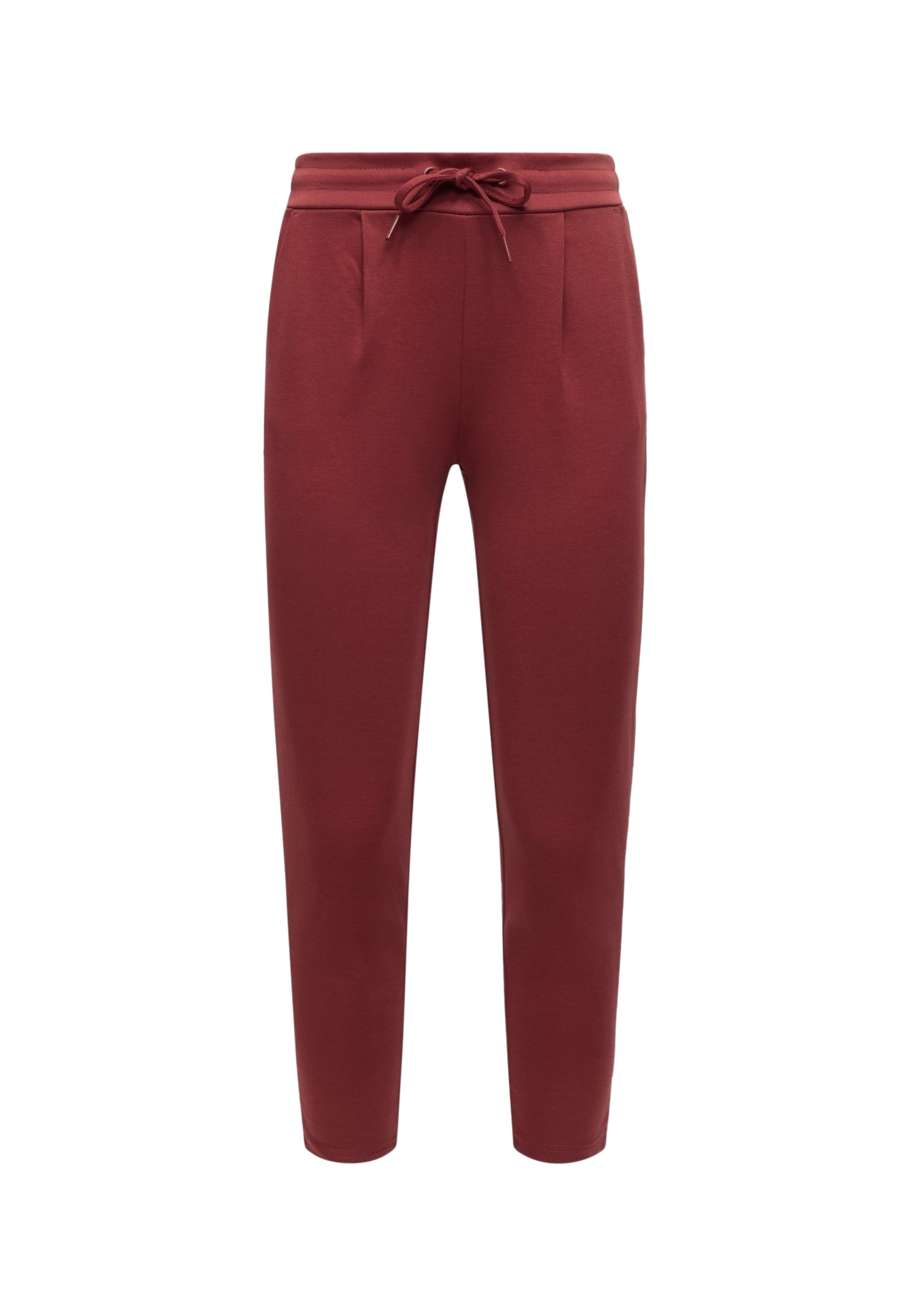 ICHI - Slimfit Pantalón plisado 'IHKATE' en rojo: frente