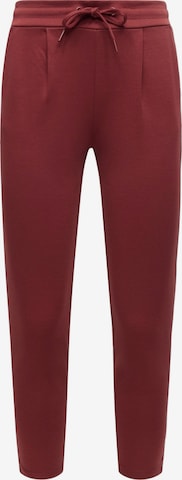 ICHI - Slimfit Pantalón plisado 'IHKATE' en rojo: frente