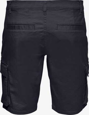 regular Pantaloni cargo 'Cam Stage' di Only & Sons in nero