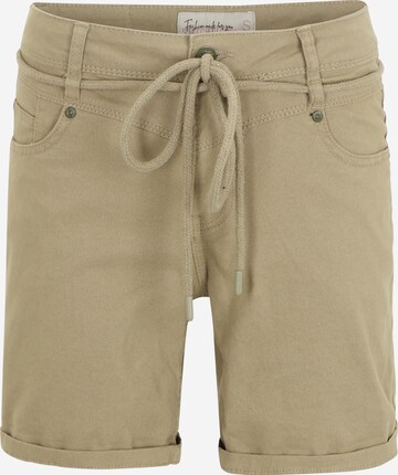 Stitch and Soul Regular Pants in Green: front