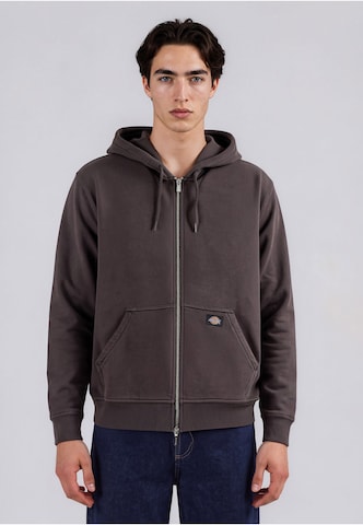 DICKIES Sweatvest in Zwart: voorkant