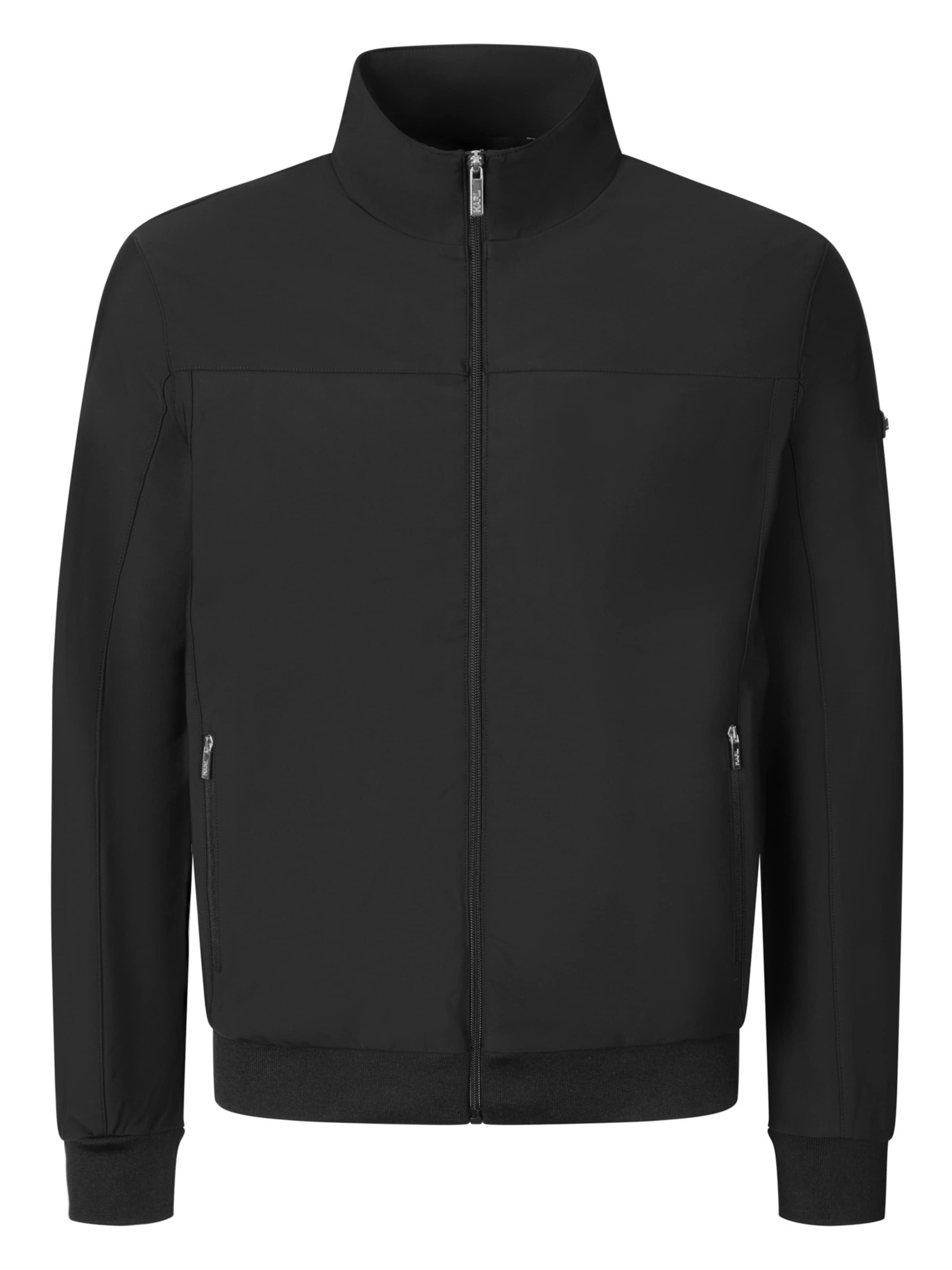 Karl Lagerfeld Übergangsjacke in Schwarz: Vorderseite