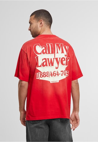 MARKET Shirt 'Call My Lawyer' in Rood