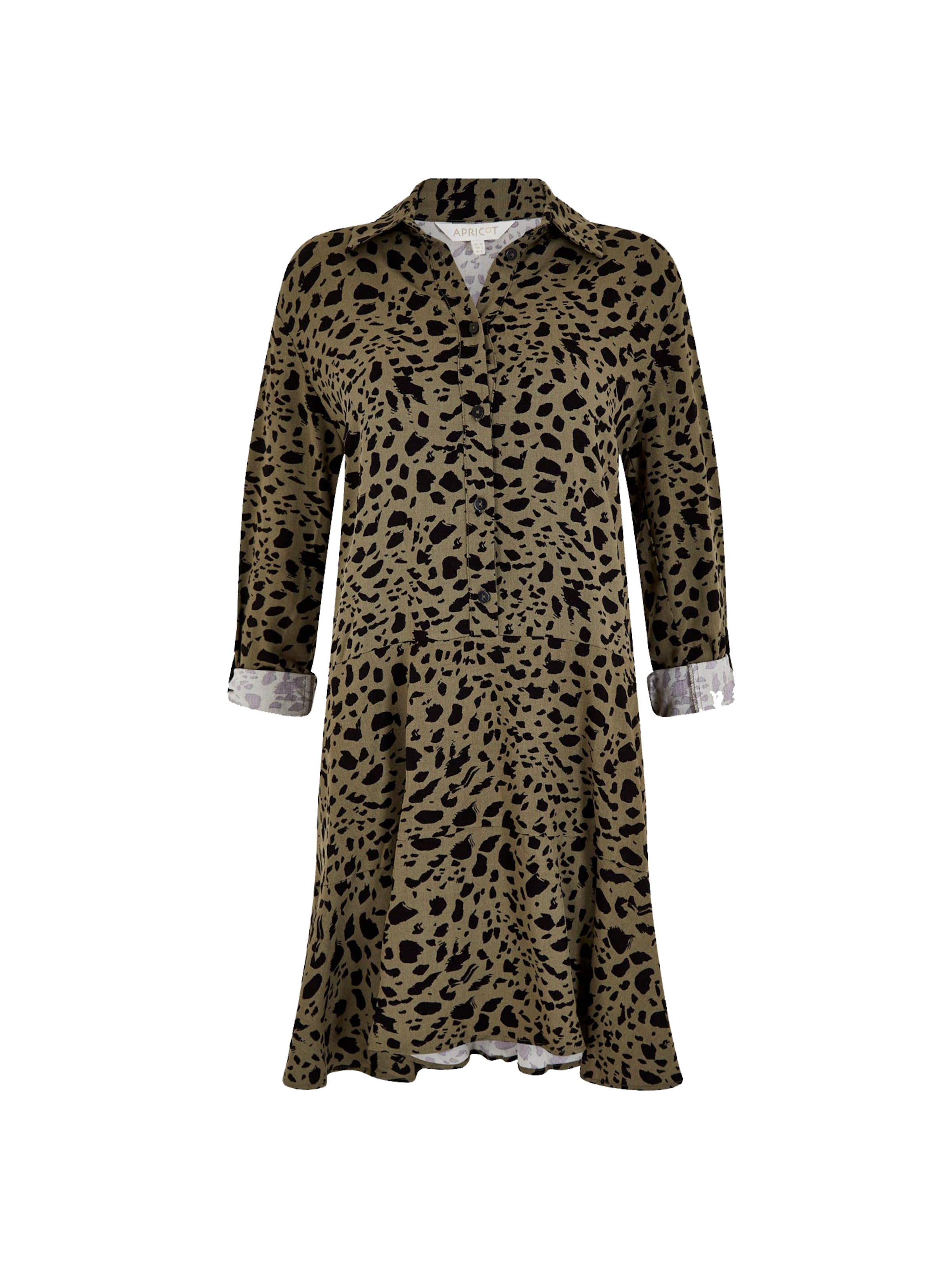 Robe-chemise Apricot en vert : devant