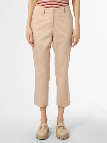 MORE & MORE Regular Chino Pants in Beige: front