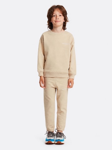 GrimelangeOdjeća za vježbanje 'GRIMELANGE Rundhals-Sweatshirt-Hosen-Set' - bež boja