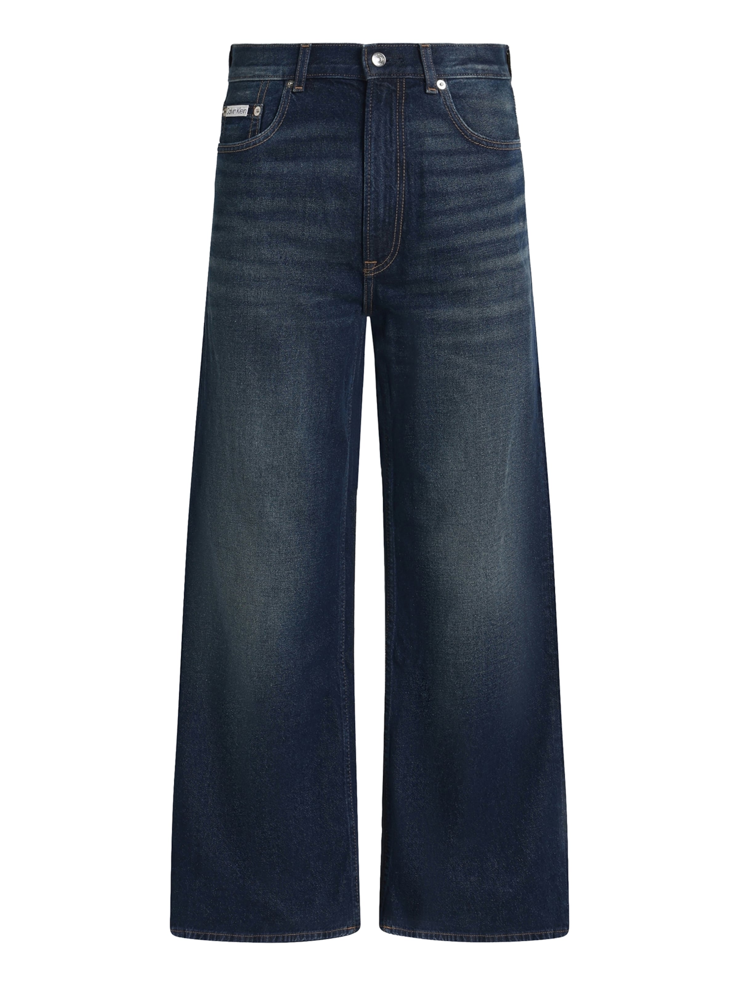 Calvin Klein Jeans - Loosefit Vaquero en azul: frente
