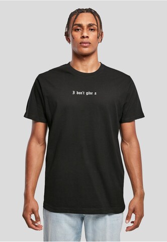 T-Shirt 'I Don't Give A' Mister Tee en noir : devant