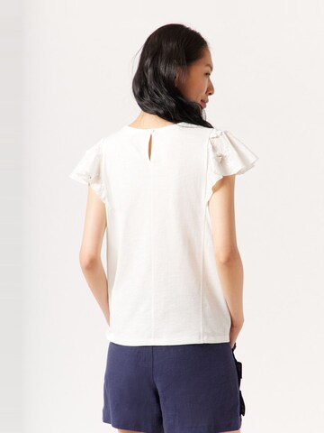 NAF NAF Shirt 'Florina' in White