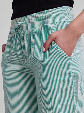 PIECES Loosefit Broek 'Vosa' in Groen