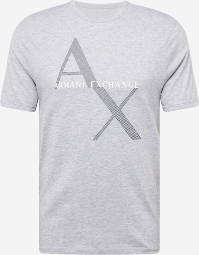 ARMANI EXCHANGE Camiseta en gris moteado / negro / blanco, Vista del producto