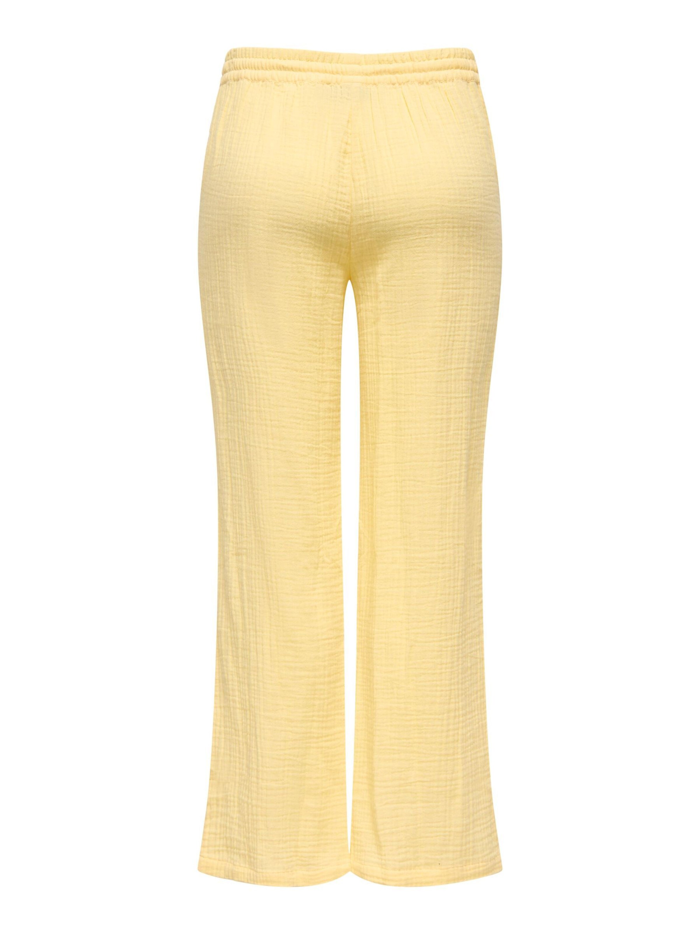 JDY Wide leg Pants 'JDYTheis' in Yellow