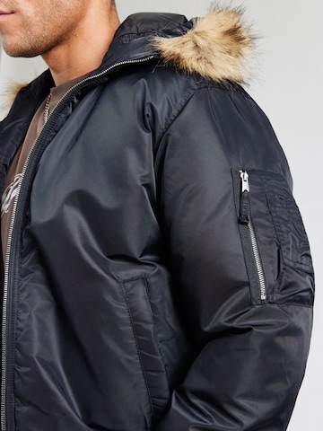 HOLLISTER Zimná bunda - Čierna