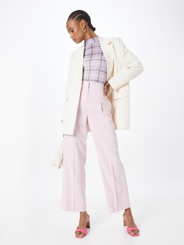 Wide leg Pantaloni con piega frontale di Dorothy Perkins in rosa