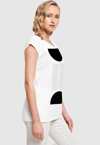 Merchcode Shirt 'Abstract Lines' in White