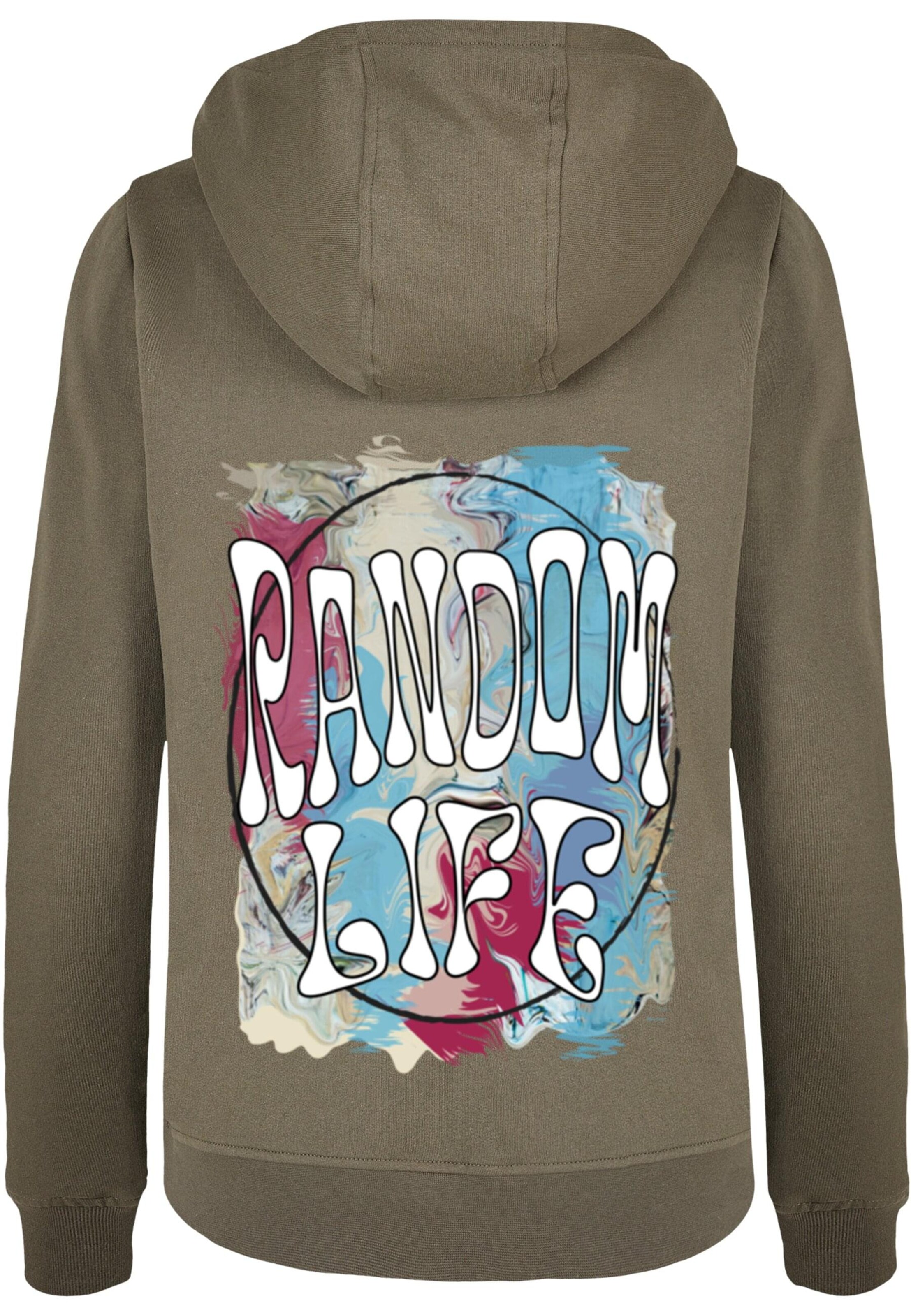 Merchcode Sweatshirt 'Random Life' in Green