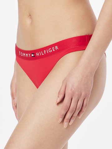 Tommy Hilfiger Underwear سروال بيكيني بلون أحمر: الأمام