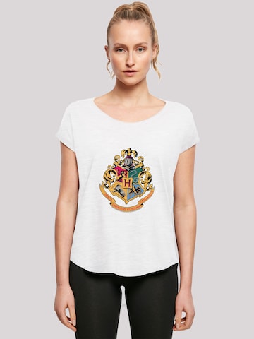 F4NT4STIC Shirt 'Harry Potter Hogwarts' in Wit: voorkant