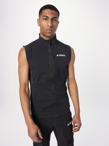 ADIDAS TERREX Sportbodywarmer 'Xperior' in Zwart: voorkant