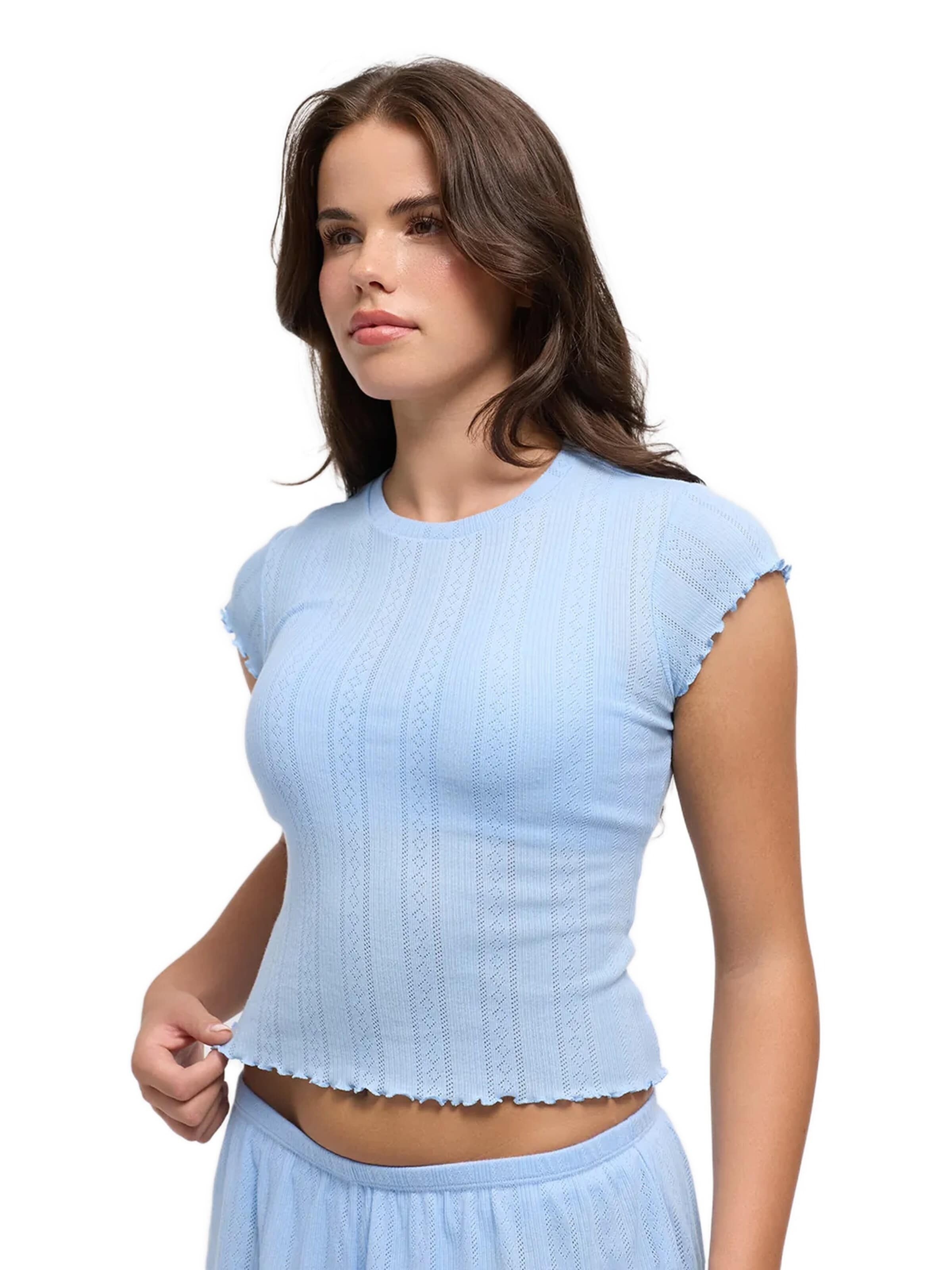 cfab Bustier BH 'Jacquard Bralette' in Blauw
