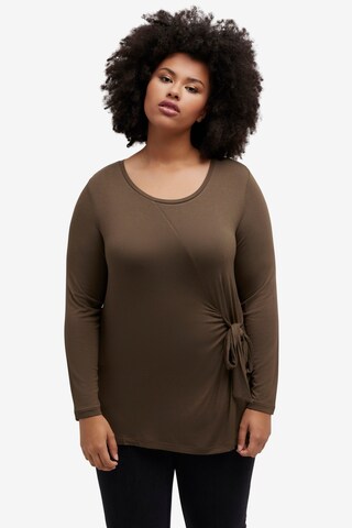 Ulla Popken Shirt in Brown: front