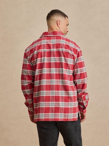 DAN FOX APPAREL Regular Fit Hemd 'Lasse' in Rot