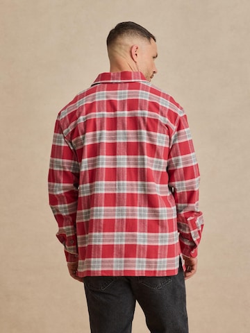 DAN FOX APPAREL Regular fit Button Up Shirt 'Lasse' in Red