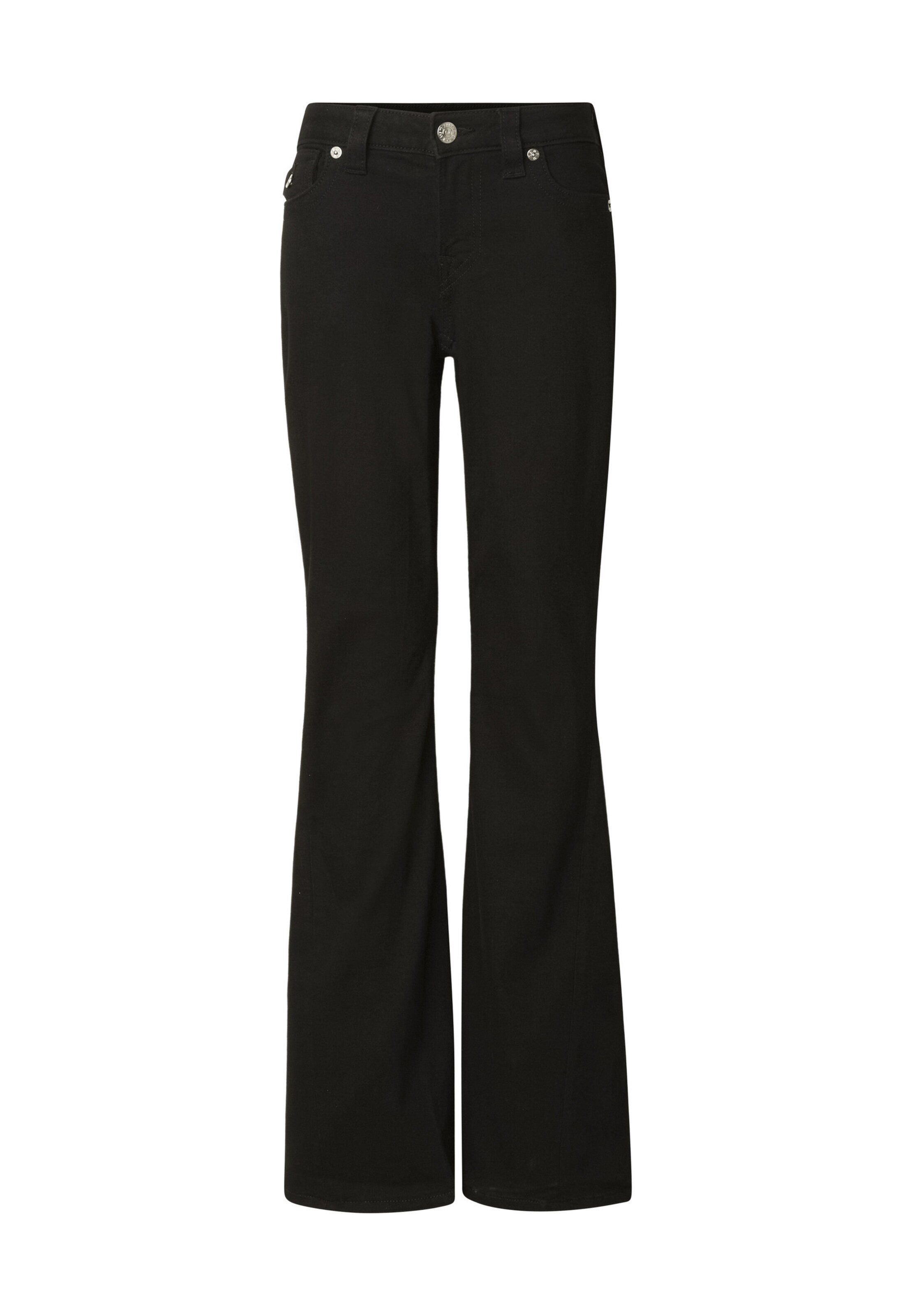 True Religion Flared Jeans 'Joey' in Zwart: voorkant