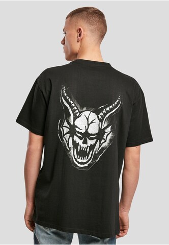 Merchcode Shirt 'Stranger Things Hellfire Club' in Zwart